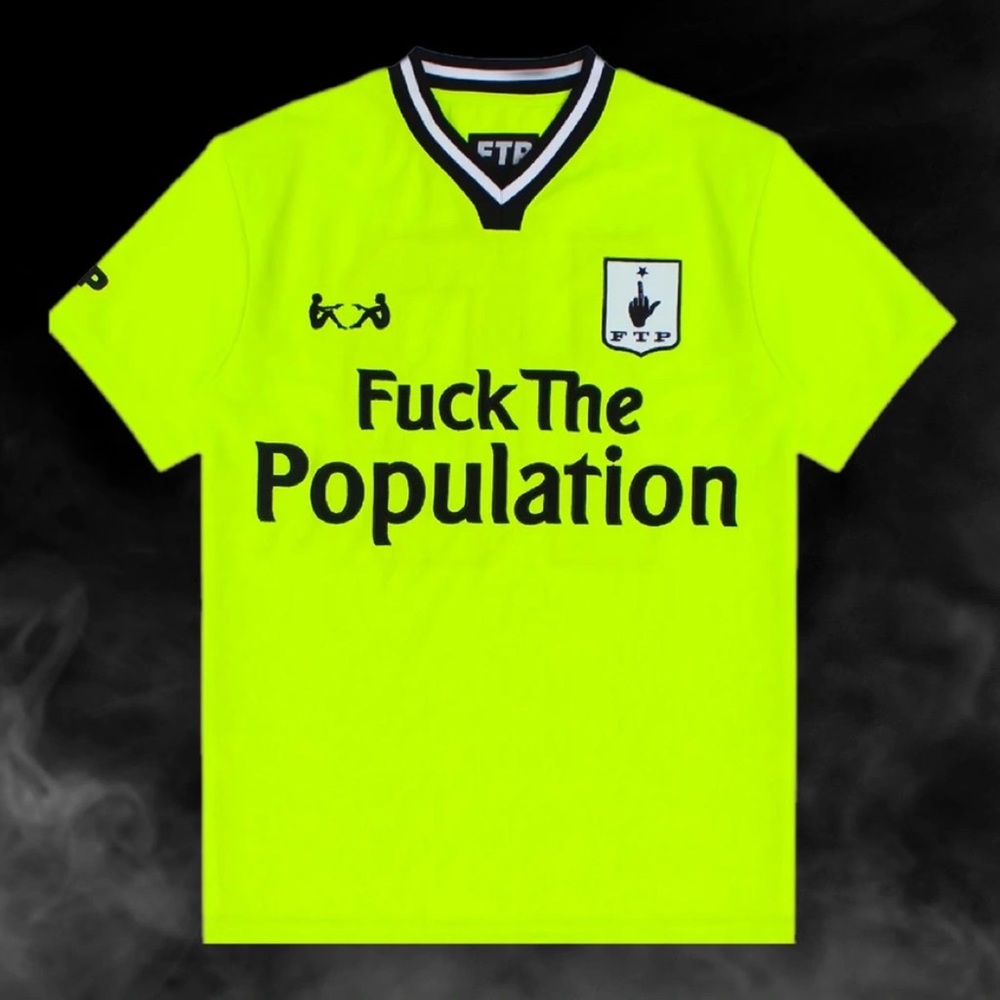 NWT FTP SOCCER JERSEY ACID LIME GREEN SIZE XL